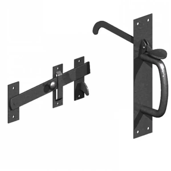 Suffolk Latch - 200mm Epoxy Black