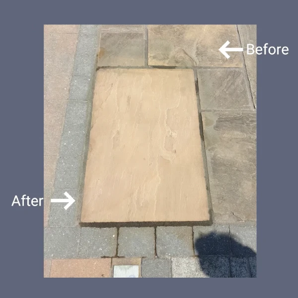 heavy duty tile cleaner before vs after