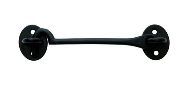 Malleable Castcabin Hook - Prepack- 150mm - Epoxy Black