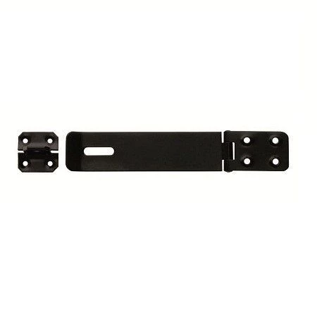 Safety Hasp and staple - prepack - 150mm - Epoxy Black