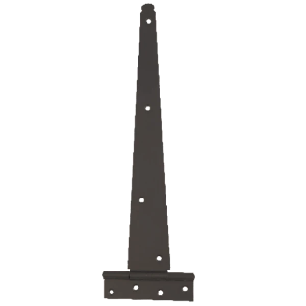 Medium Tee Hinge Pair - Prepack - 450mm Epoxy Black