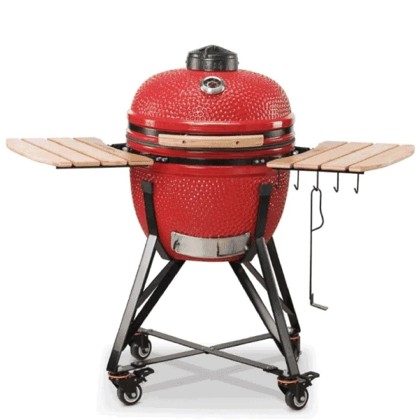 Kamado Bono Media Ceramic Grill 20″ -Red - Image 2