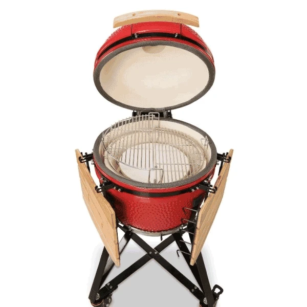 Kamado Bono Media Ceramic Grill 20″ -Red - Image 3