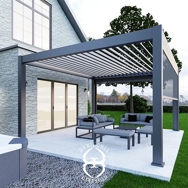 Segreto Square 4m X 3m Aluminium Garden Pergola | Tilers Tools