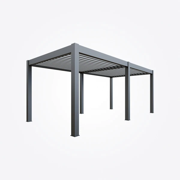 Segreto Square 6m x 3m Aluminium Garden Pergola - Image 3